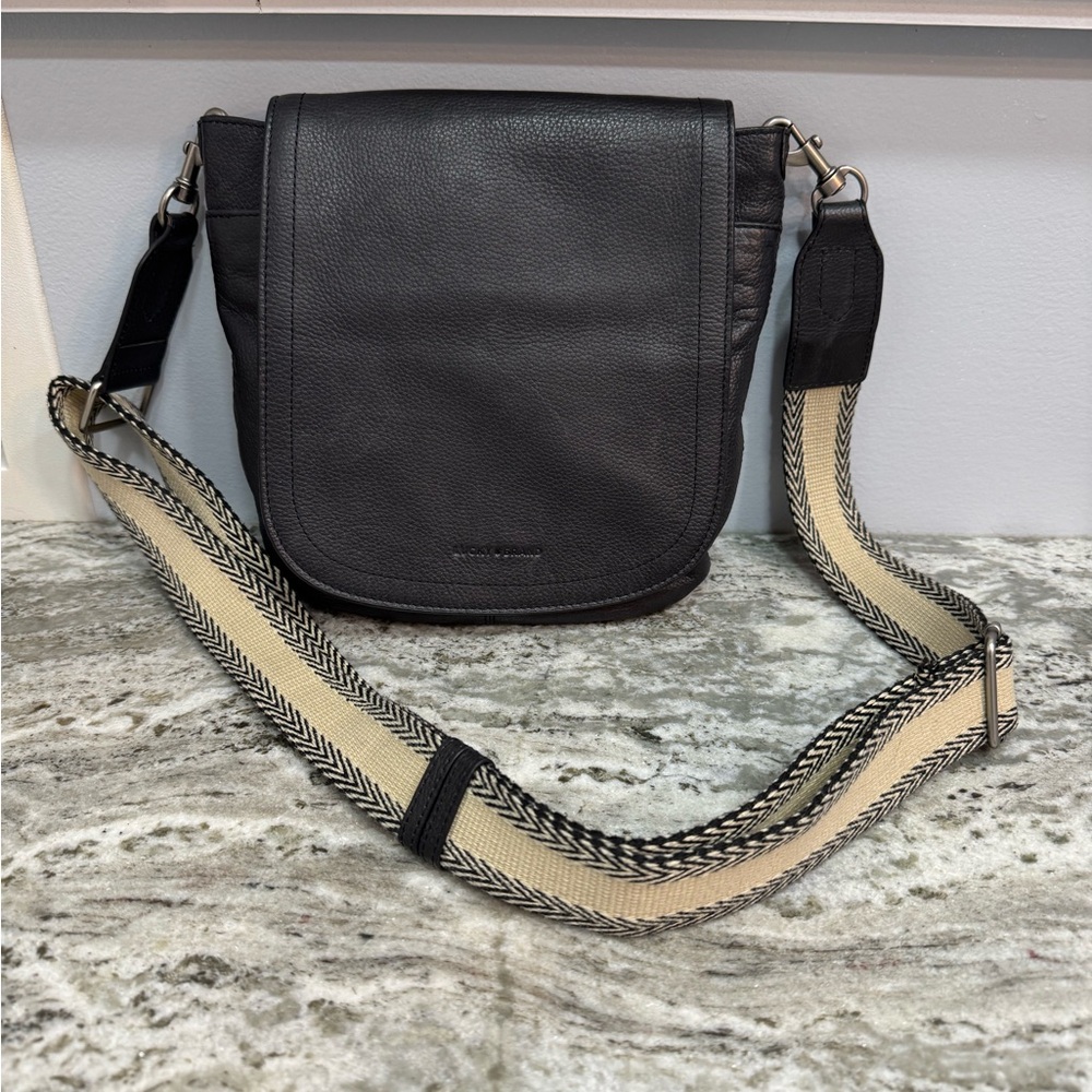 Lucky Brand Rori Black Leather Crossbody Bag